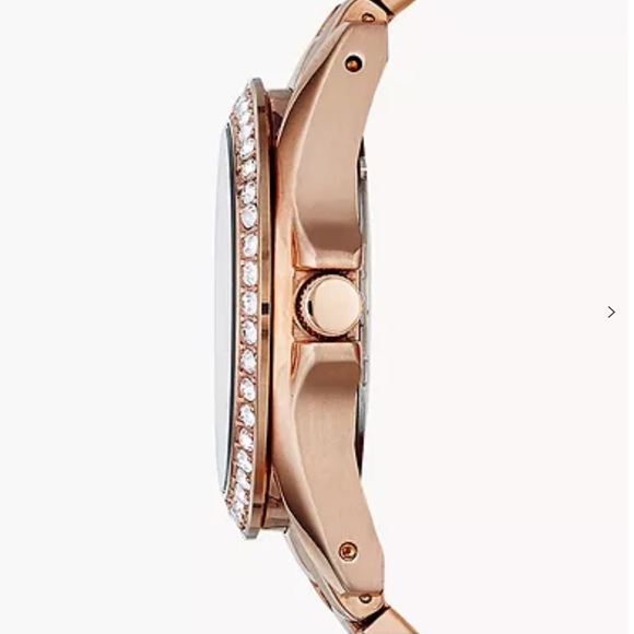 Fossil Women’s Riley Multifunction Rose Gold-Tone Stainless Steel Watch - Picture 3 of 10